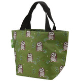 Eco Chic Lightweight Foldable Lunch Bag Tawny Owl - Green