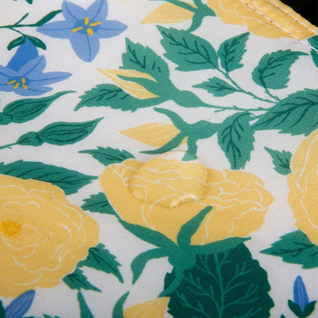 Eco Chic Lightweight Foldable Lunch Bag Yellow Flowers