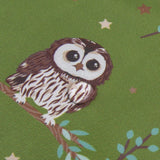 Eco Chic Lightweight Foldable Mini Backpack Tawny Owl - Green