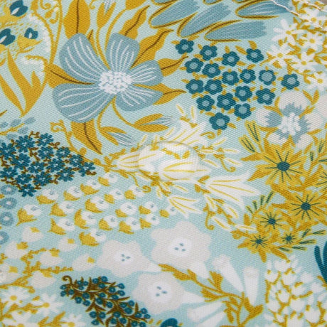 Eco Chic Lightweight Foldable Reusable Shopping Bag Mixed Flowers - Blue
