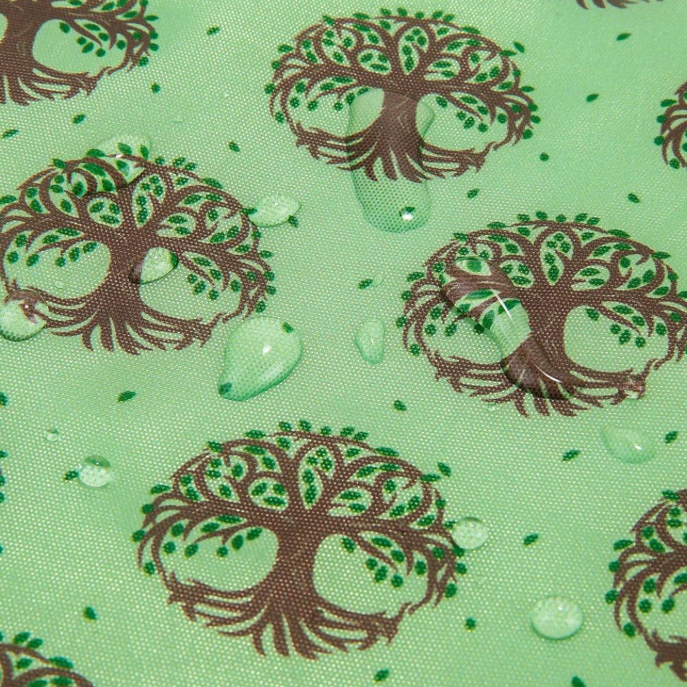 Eco Chic Lightweight Foldable Reusable Shopping Bag New Tree of Life- Green