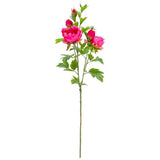 Eleganza Artificial 90cm Peony Spray with 5 Heads- Dark Pink