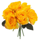 Eleganza Artificial Eugenie Rose Bunch x 6 Orange