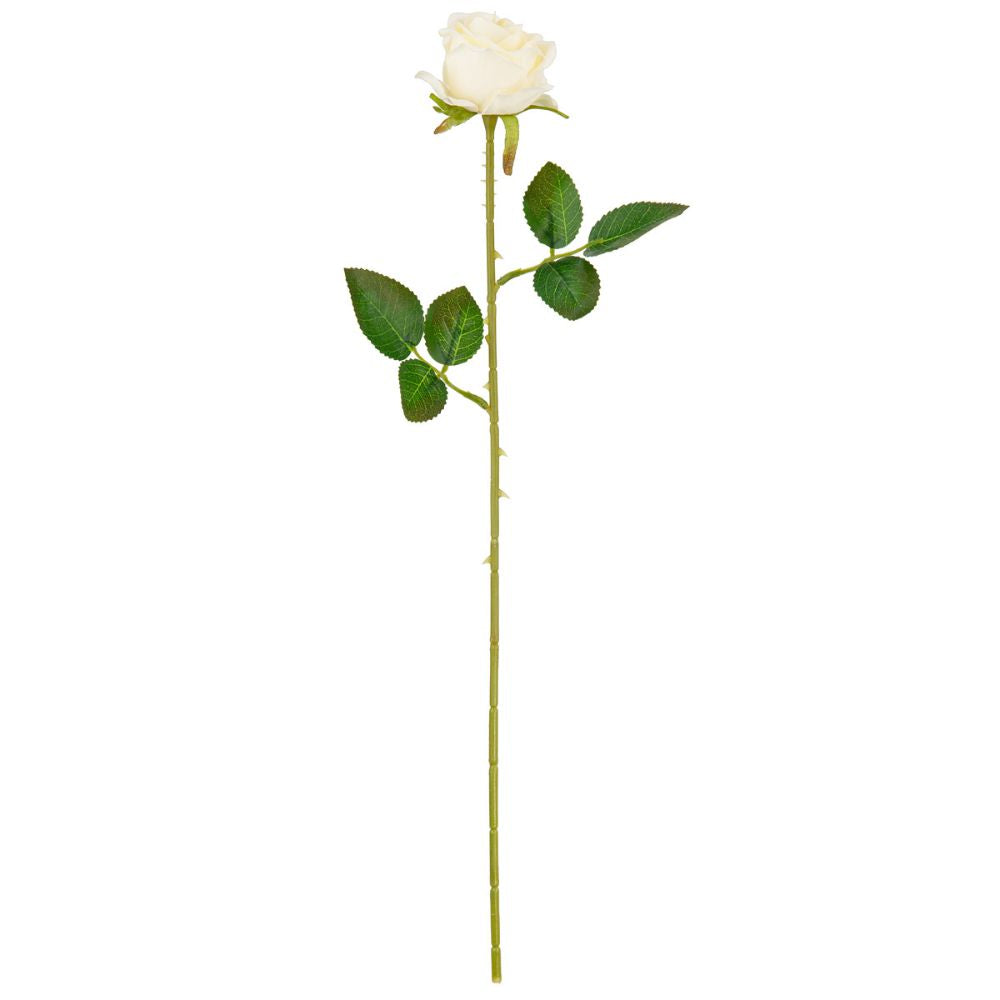 Eleganza Artificial Gabriella 53cm Single Rose- Cream