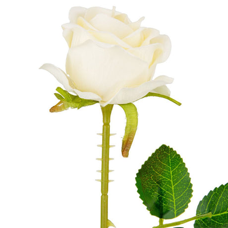 Eleganza Artificial Gabriella 53cm Single Rose- Cream