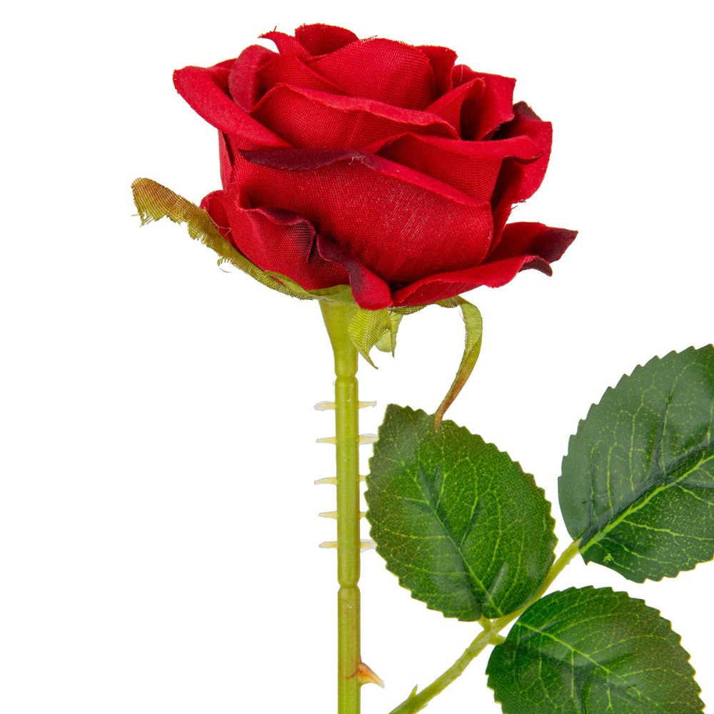 Eleganza Artificial Gabriella 53cm Single Rose- Red