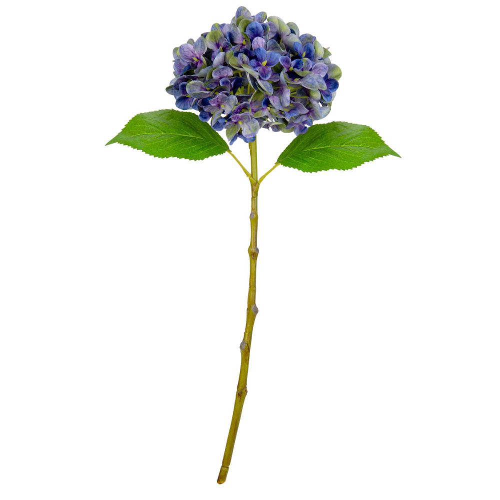 Eleganza Artificial Small Head Hydrangea- Purple Green