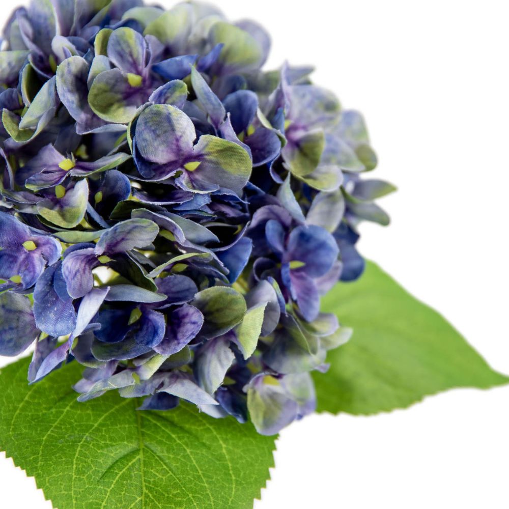 Eleganza Artificial Small Head Hydrangea- Purple Green