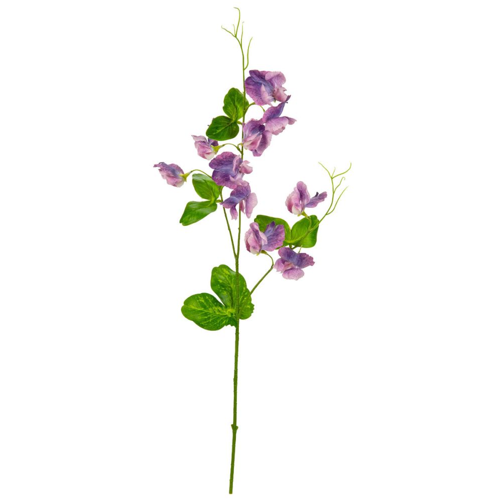 Eleganza Artificial Sweet Pea Spray- Purple
