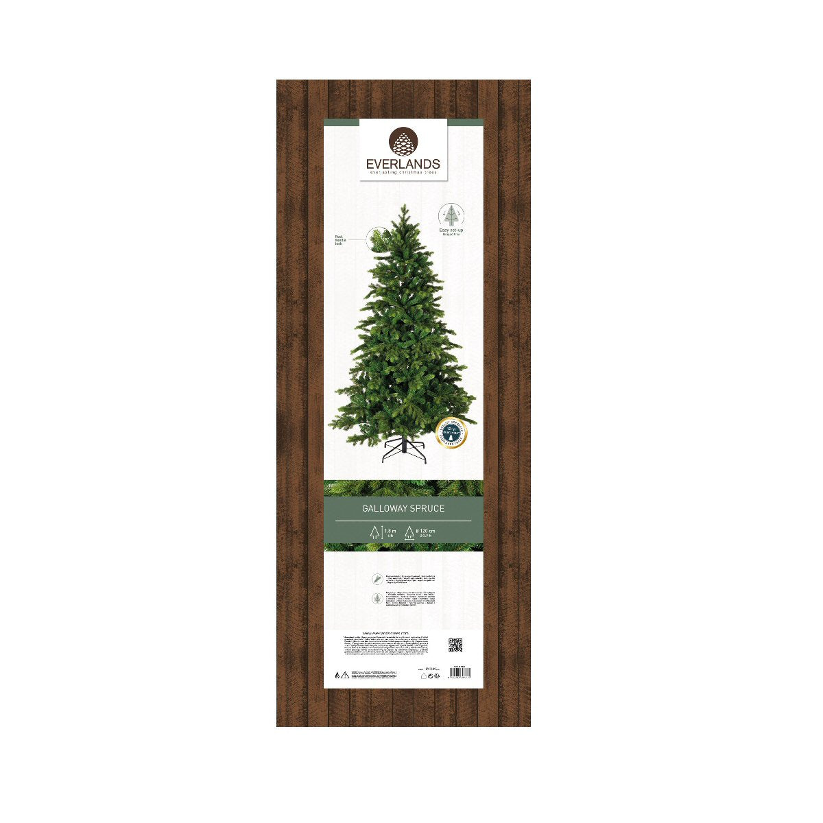 Everlands 1.8m (6ft) Galloway Spruce Artificial Christmas Tree - 684401