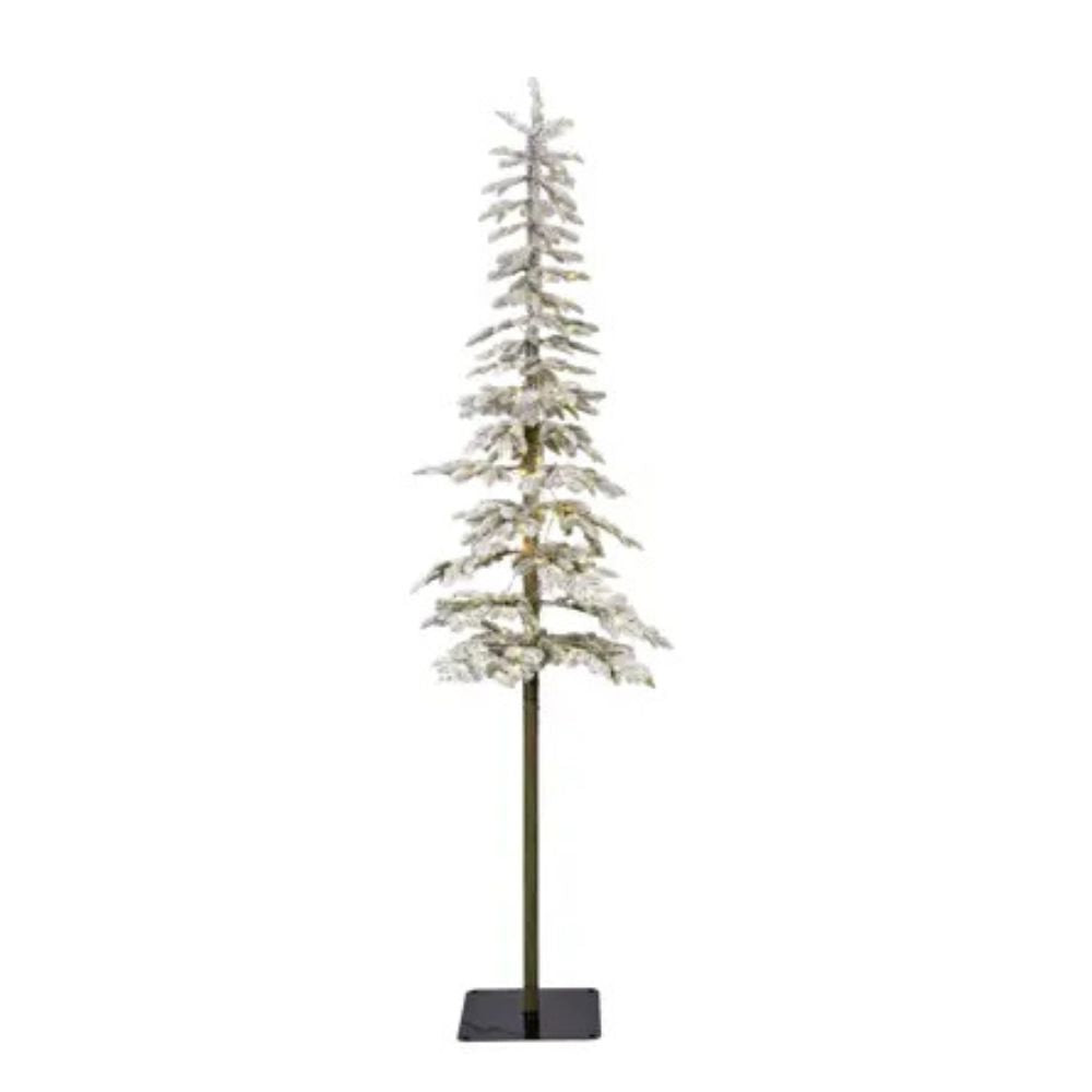 Everlands 1.8m (6ft) Snowy Alpine Fir Pre-Lit Christmas Tree