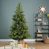 Everlands 2.1m (7ft) Geneva Fir Pre-Lit Artificial Christmas Tree