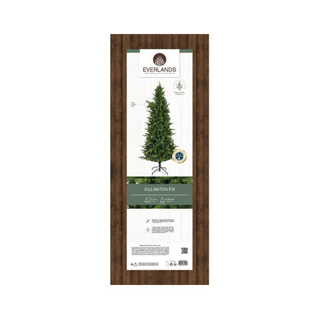 Everlands 2.1m (7ft) Killington Fir Artificial Christmas Tree -  684087