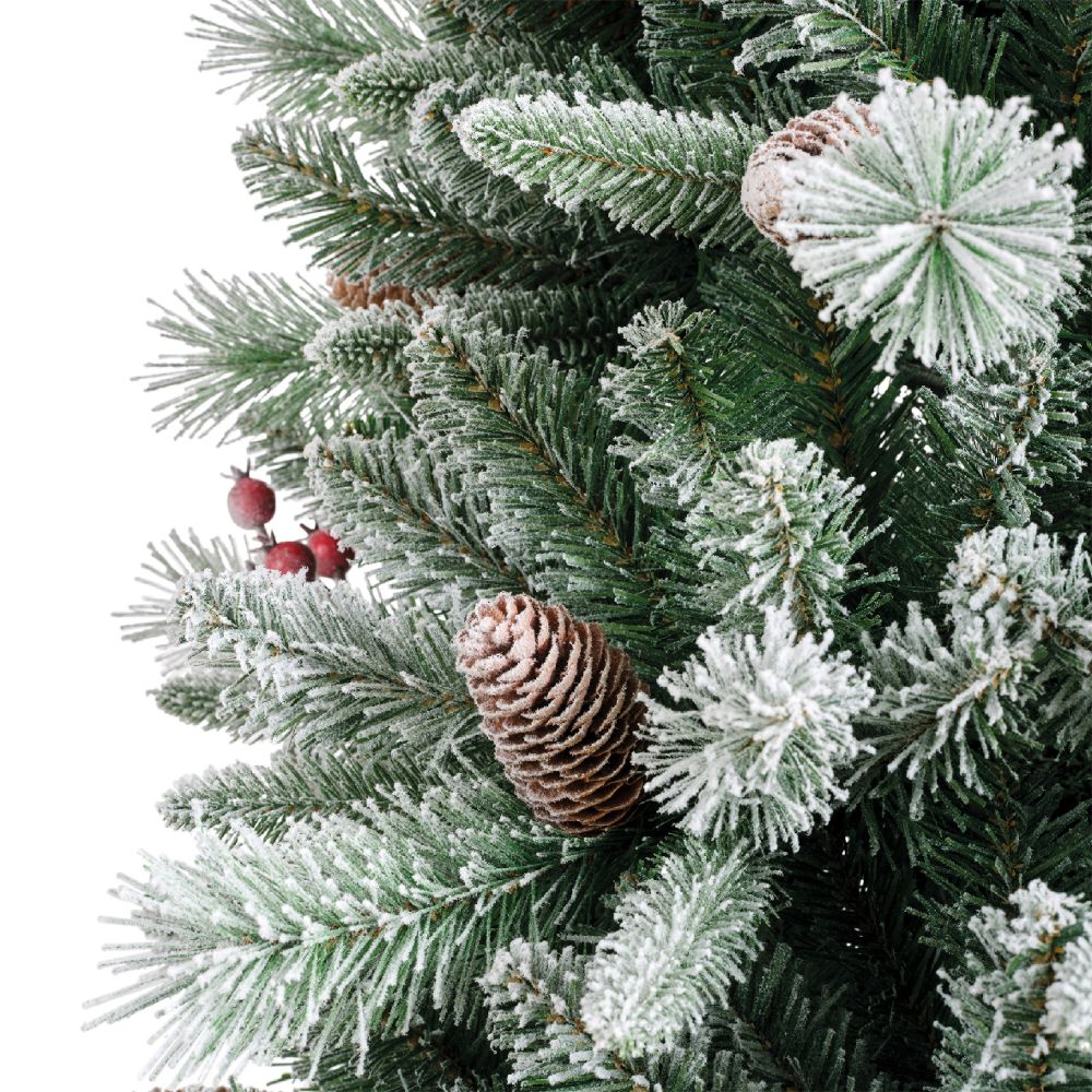 Everlands 2.1m (7ft) Windham Spruce Frosted Artificial Christmas Tree - 684497