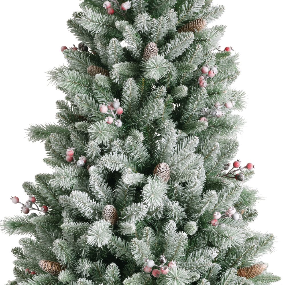 Everlands 2.1m (7ft) Windham Spruce Frosted Artificial Christmas Tree - 684497