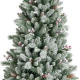 Everlands 2.1m (7ft) Windham Spruce Frosted Artificial Christmas Tree - 684497