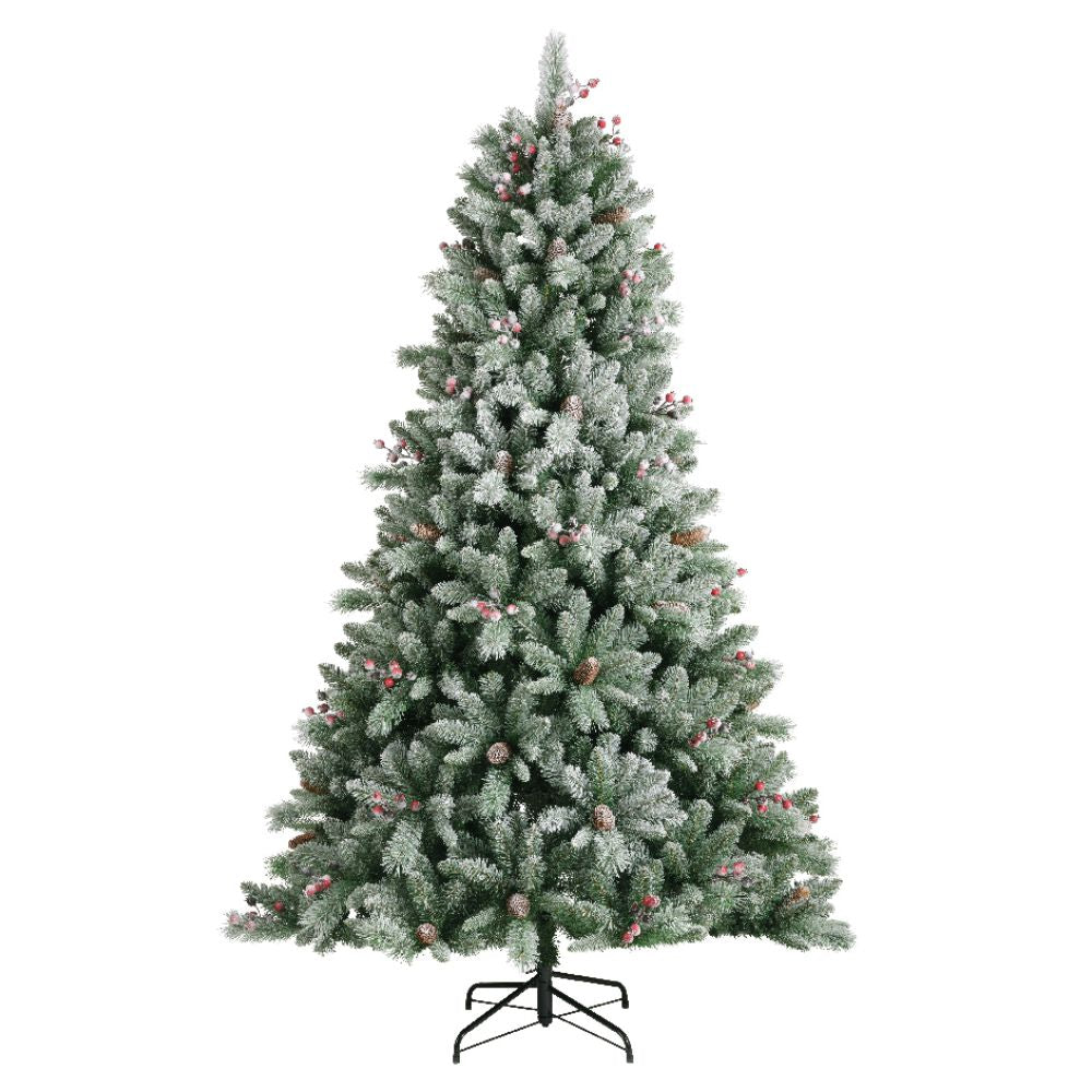 Everlands 2.1m (7ft) Windham Spruce Frosted Artificial Christmas Tree - 684497