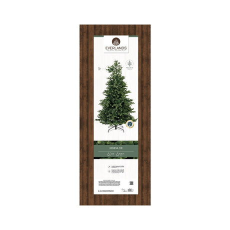 Everlands 2.4m (8ft) Geneva Fir Artificial Christmas Tree - 684303