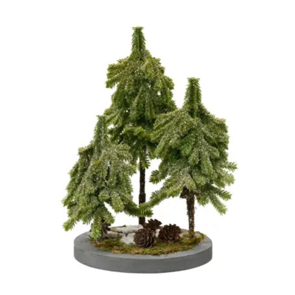 Everlands 25cm Merry Fir Tablepiece - 689655