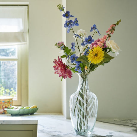 Everlands 61cm Artificial Polyester Fuchsia Dahlia Stem