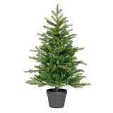 Everlands 90cm (3ft) Green Grandis Fir Mini Artificial Christmas Tree - 680404