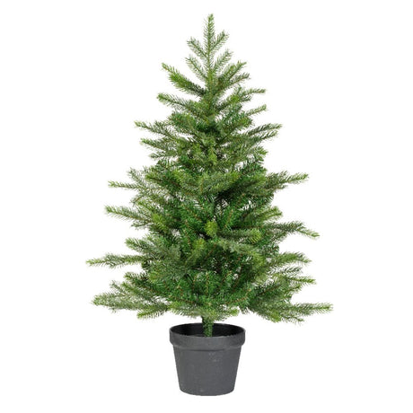 Everlands 90cm (3ft) Green Grandis Fir Mini Artificial Christmas Tree - 680404