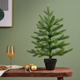 Everlands 90cm (3ft) Green Grandis Fir Mini Artificial Christmas Tree - 680404