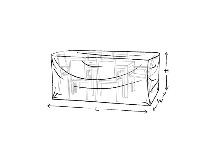 Bramblecrest 164cm x 95cm Seville Rectangular Set Cover - FC0164RG