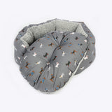 Danish Design 30inch Fatface Marching Deluxe Slumber Dogs Bed - Grey