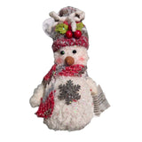 Festive 13cm Mini Plush Snowmen with Hats Ornament - (Choice of 3)