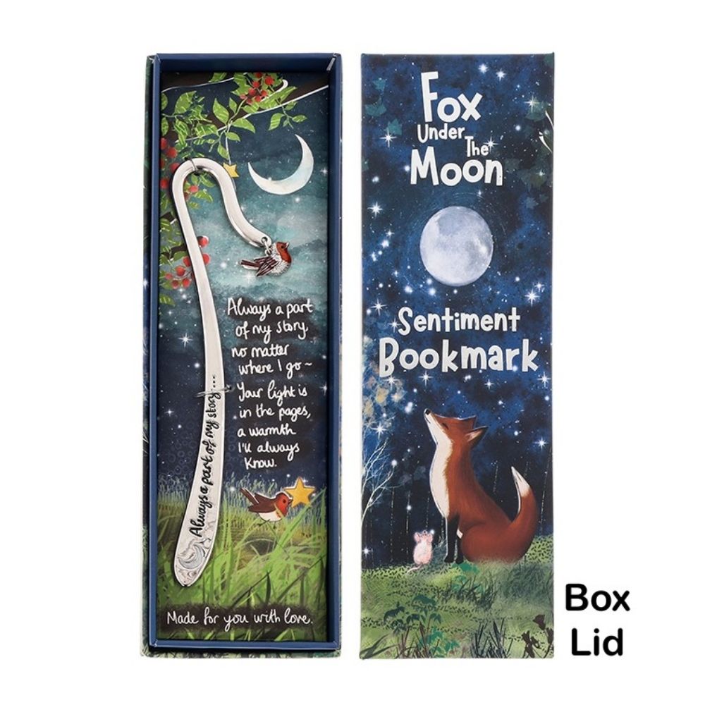 Fox Under the Moon My Story Silver Bookmark