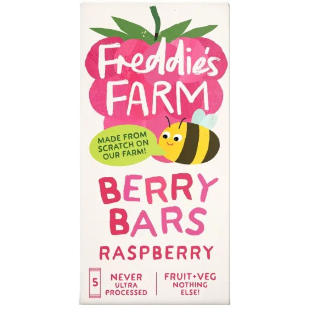 Freddie's Farm 5 x 100g Raspberry Fruit Bars