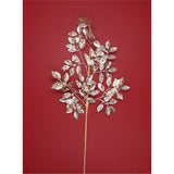 Gisela Graham 69cm Gold Glitter Two-Tone Artificial Leaf Spray