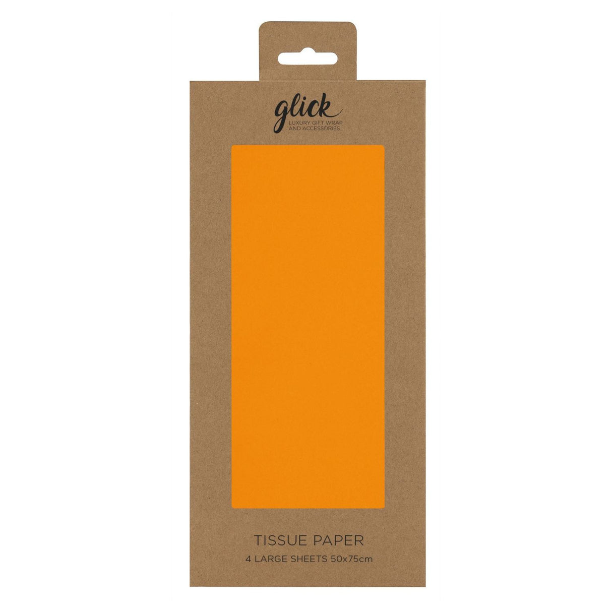 Glick Tissue Paper Large Sheets - (Pack of 4) - Neon Orange