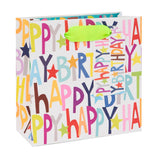 Glick Happy Birthday Small Gift Bag - Colourful