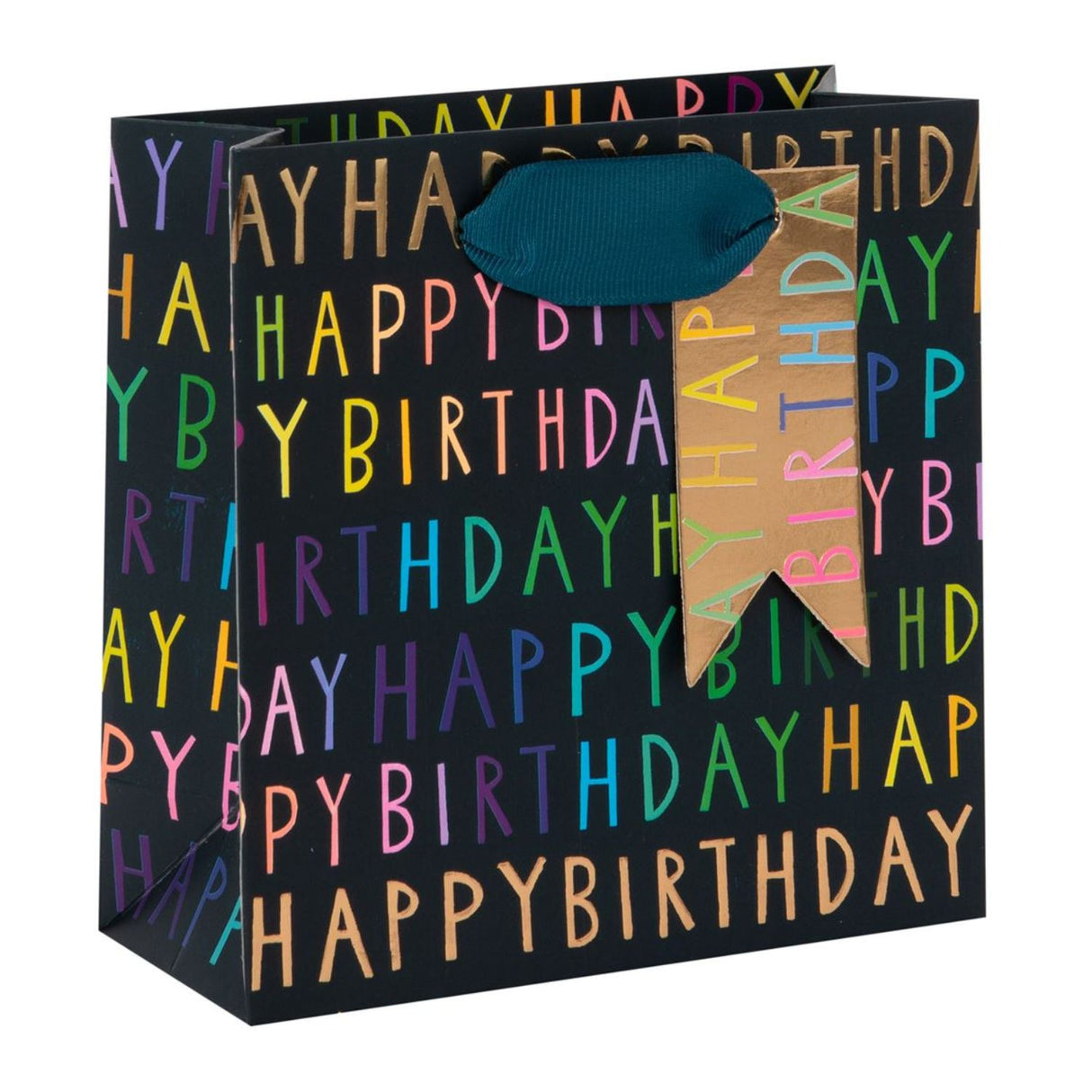 Glick Happy Birthday Small Gift Bag - Navy