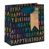 Glick Happy Birthday Small Gift Bag - Navy