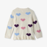 Hatley Baby & Toddler Girls Pretty Hearts Sweater 3T