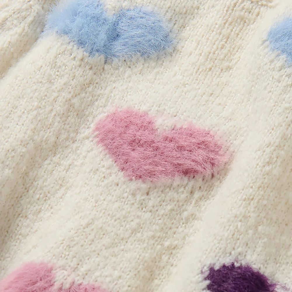 Hatley Baby & Toddler Girls Pretty Hearts Sweater 9-12m