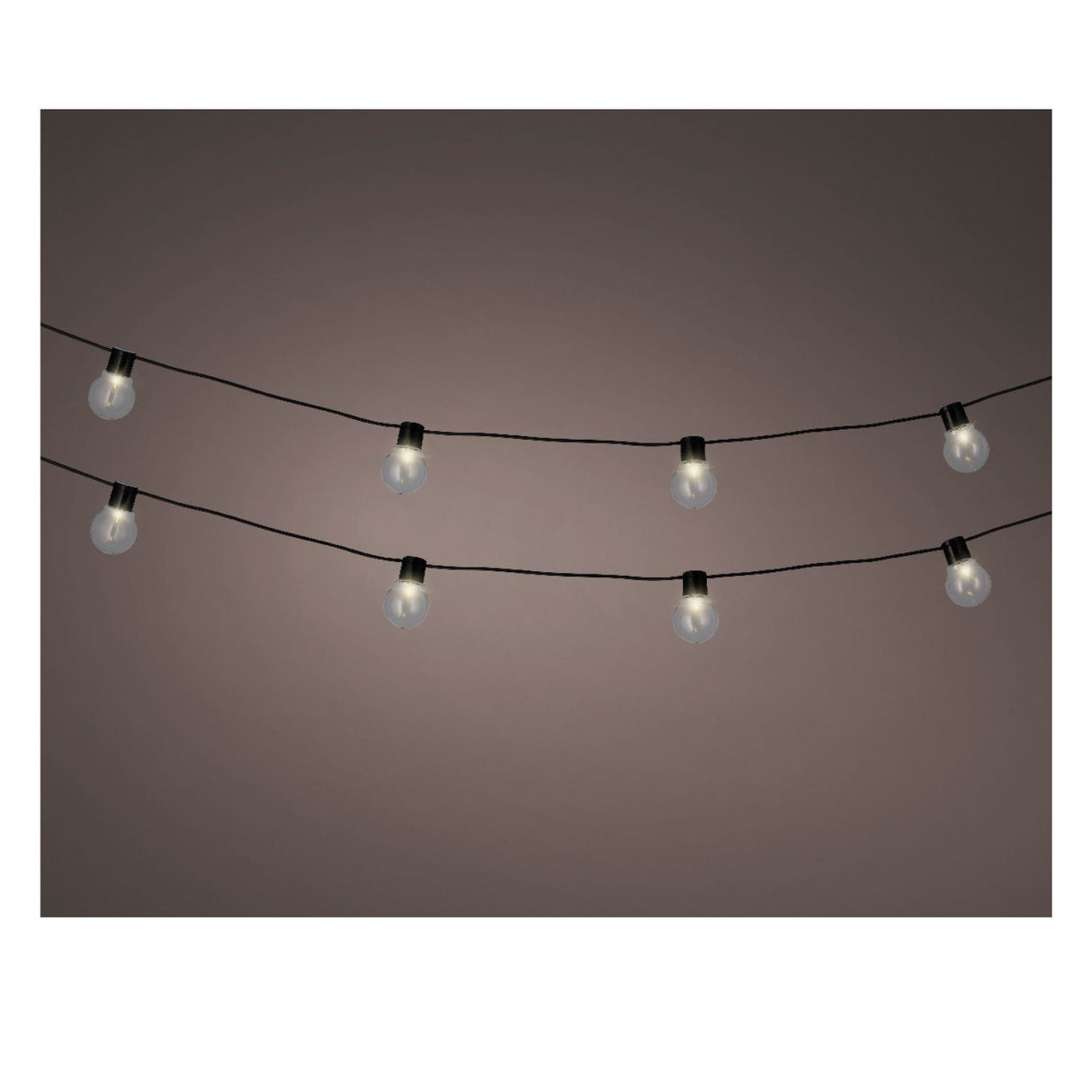 Kaemingk 9.5m LED String Partylights with Warm White Bulbs