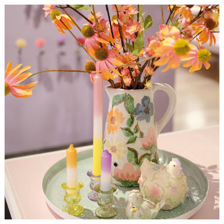 Kaemingk 25cm Floral Terracotta Jug