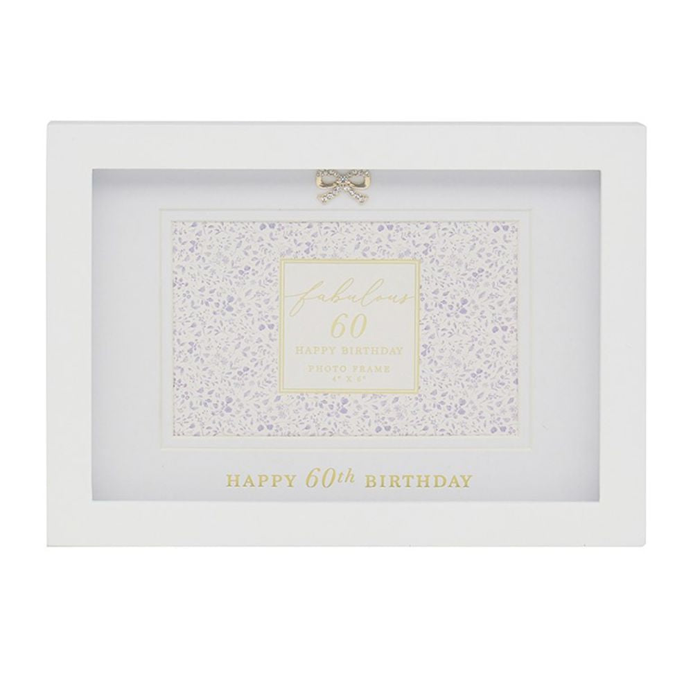 Hearts Design 4x6 60th Birthday Photo Frame