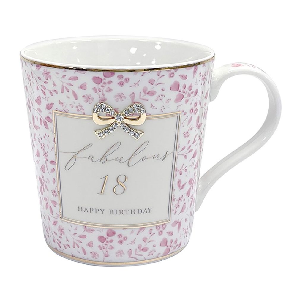 Hearts Design 9cm 18th Fabulous Birthday Mug
