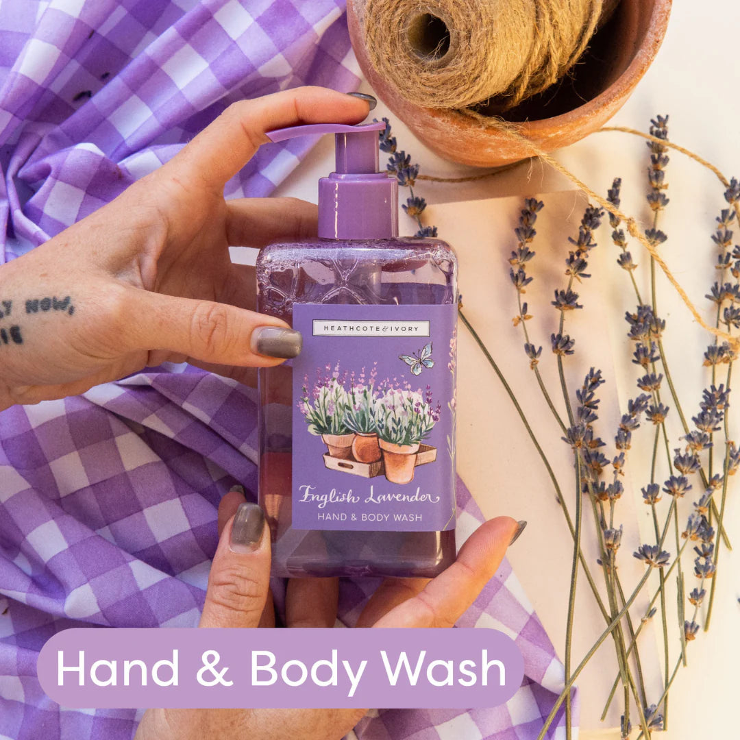 Heathcote & Ivory 250ml English Lavender Hand & Body Wash - FG6739