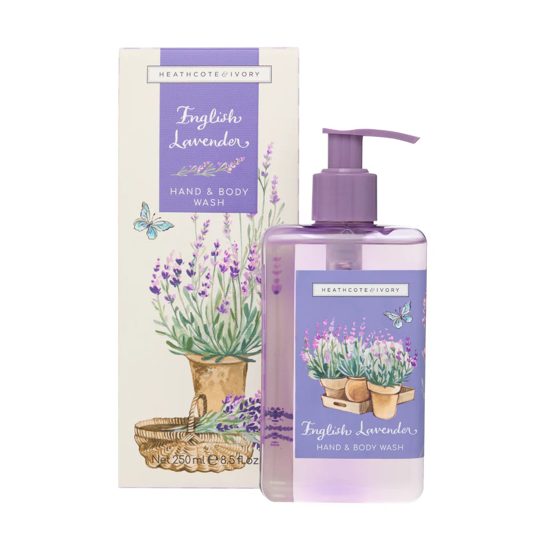 Heathcote & Ivory 250ml English Lavender Hand & Body Wash - FG6739