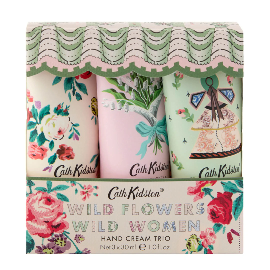 Cath Kidston 30ml Wild Flowers Wild Women Hand Cream (Set of 3) - FG4350