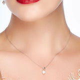 Henryka 18'' Silver & Pearl Elegant Necklace