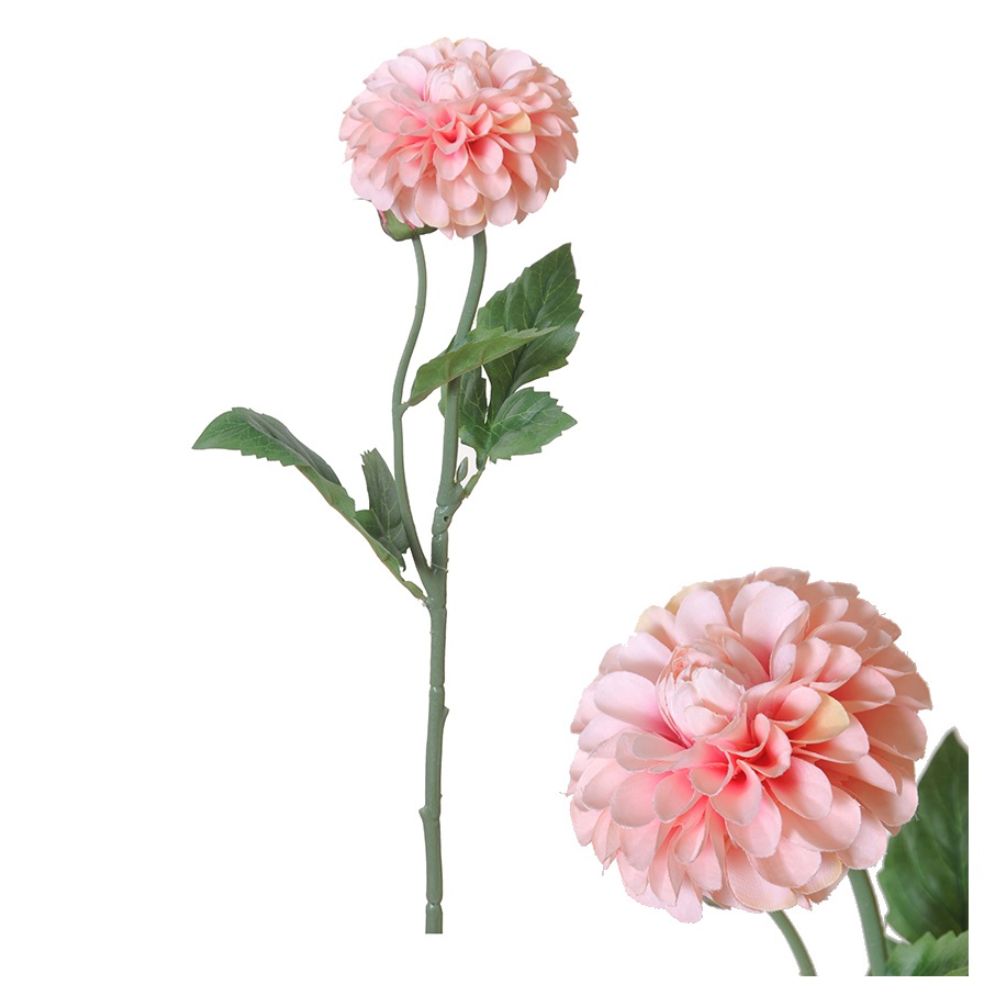 Hogewoning 59cm Dahlia Artificial Flower Stem - Pink