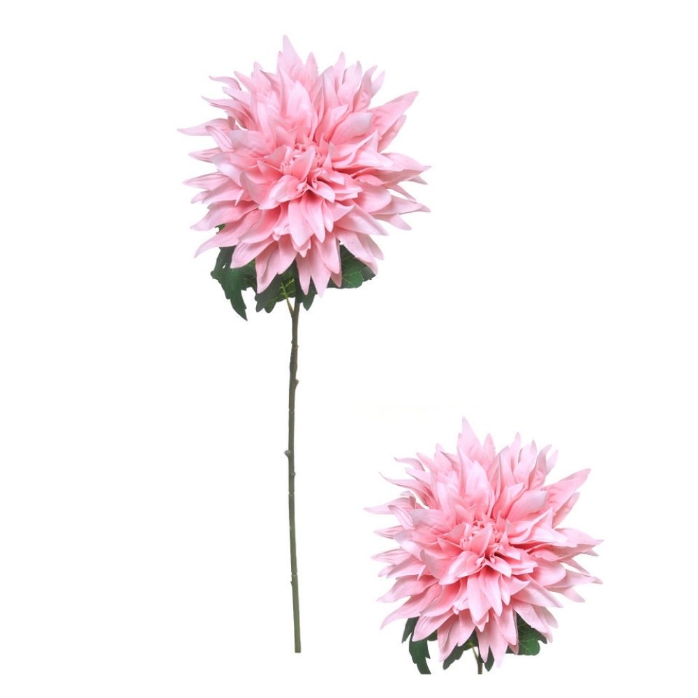 Hogewoning 75cm Artficial Dahlia Flower Stem - Light Pink