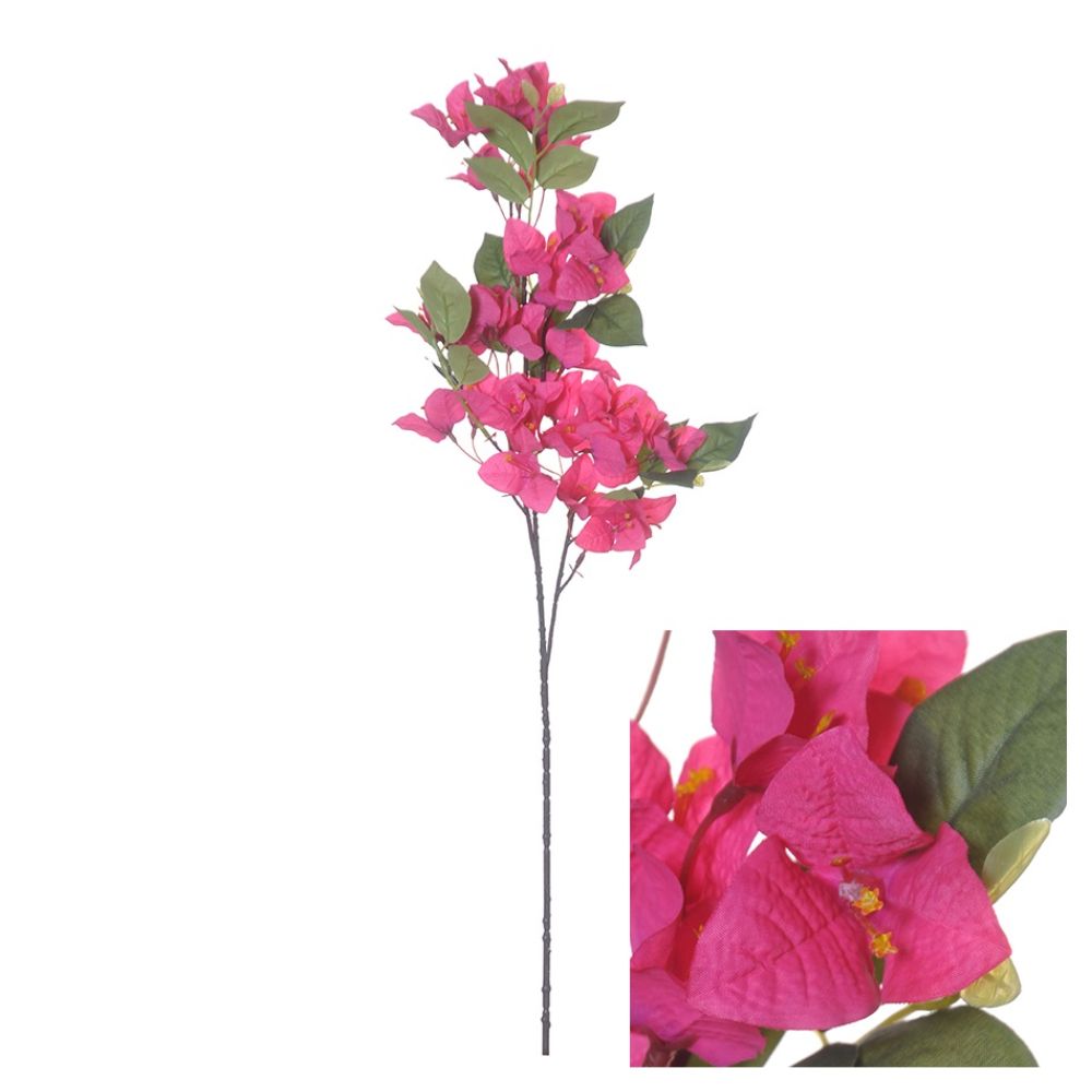 Hogewoning 76cm Bougainvillea Artficial Flower Stem - Fuchsia